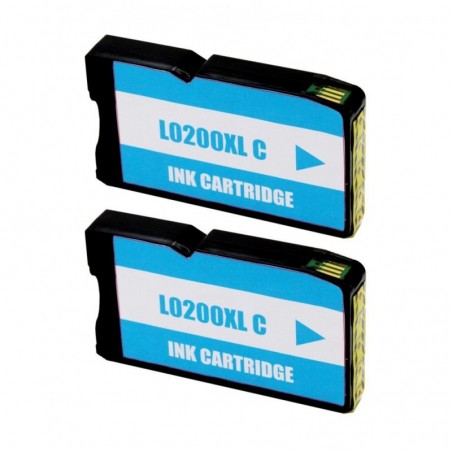 Lexmark 200XL Ciano Confezione 2 Cartucce d'inchiostro generiche